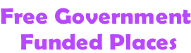 Free Government  Funded Places